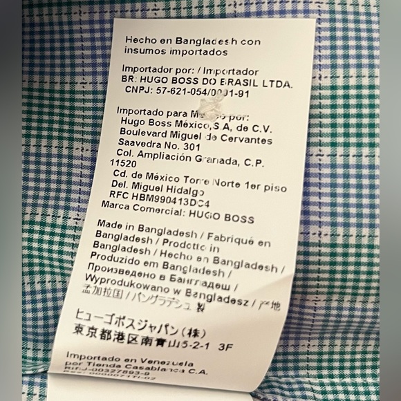 EUC Hugo Boss "Mark US" Plaid Sharp Fit Dress Shirt- Size: 15 32/33 - Picture 6 of 8